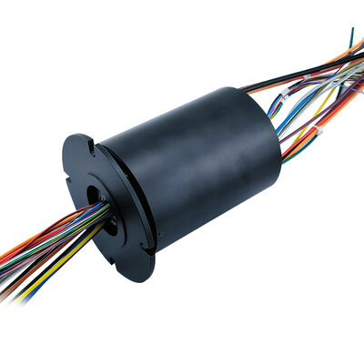 43-channel high-power industrial-grade combined slip ring with flange for control signal transmission