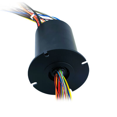 43-channel high-power industrial-grade combined slip ring with flange for control signal transmission