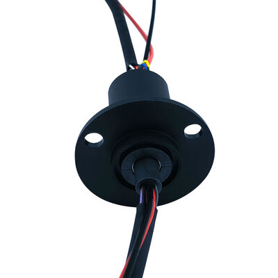 14-channel 22mm outer diameter PBT housing flange slip ring for automation equipment