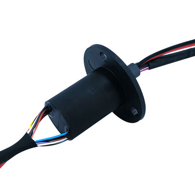 14-channel 22mm outer diameter PBT housing flange slip ring for automation equipment