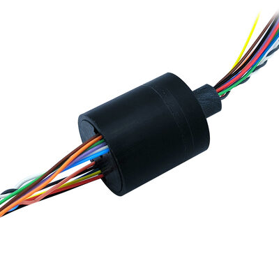 Encoder Signal Capsule Slip Ring with 4-channel 4A Power, Gold-Gold Contact, and 22mm Outer Diameter for Robotic Joints