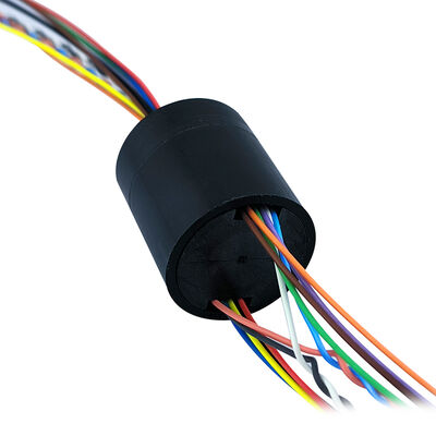 Encoder Signal Capsule Slip Ring with 4-channel 4A Power, Gold-Gold Contact, and 22mm Outer Diameter for Robotic Joints