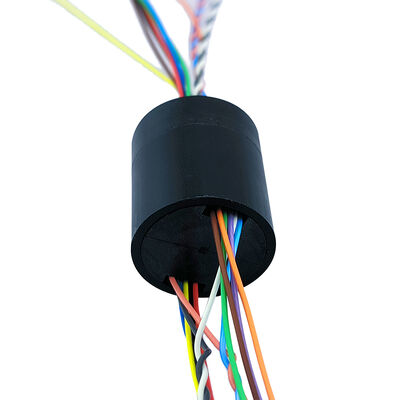 Encoder Signal Capsule Slip Ring with 4-channel 4A Power, Gold-Gold Contact, and 22mm Outer Diameter for Robotic Joints