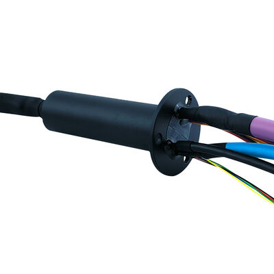 26 Channels Gigabit Ethernet Slip Ring with Aluminum Alloy Shell and 250rpm Rotation Speed