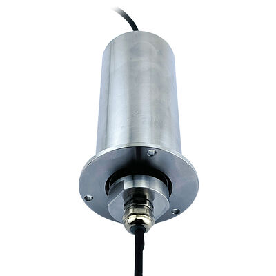 2-Channel 2A Stainless Steel Slip Ring with IP67 Protection and Gold-Gold Contacts for Harsh Environments
