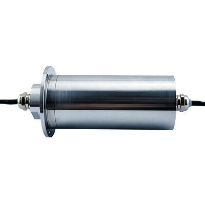 2-Channel 2A Stainless Steel Slip Ring with IP67 Protection and Gold-Gold Contacts for Harsh Environments