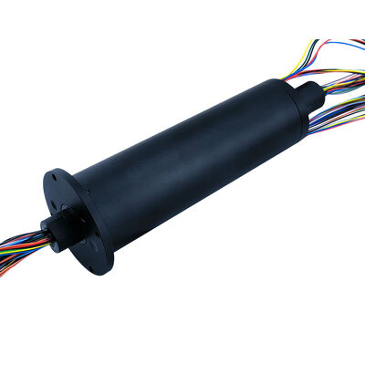 75-way rotary conductive slip ring with flange design featuring 75-channel ultra-high density, intelligent graded current configuration, and high-speed stable dynamic transmission