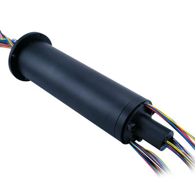 75-way rotary conductive slip ring with flange design featuring 75-channel ultra-high density, intelligent graded current configuration, and high-speed stable dynamic transmission