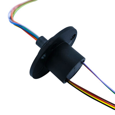 8-Channel 2A Cap-Type Electrical Slip Ring with 22mm Outer Diameter and Gold-to-Gold Contacts