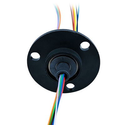 8-Channel 2A Cap-Type Electrical Slip Ring with 22mm Outer Diameter and Gold-to-Gold Contacts