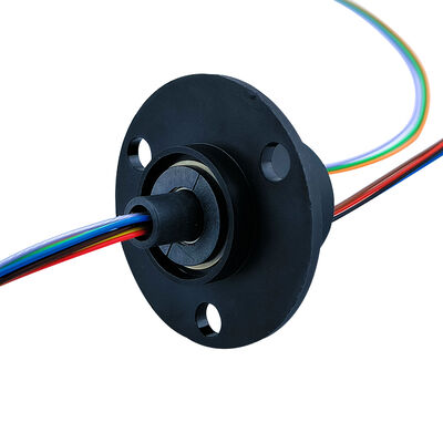 8-Channel 2A Cap-Type Electrical Slip Ring with 22mm Outer Diameter and Gold-to-Gold Contacts