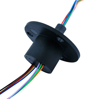 8-Channel 2A Cap-Type Electrical Slip Ring with 22mm Outer Diameter and Gold-to-Gold Contacts