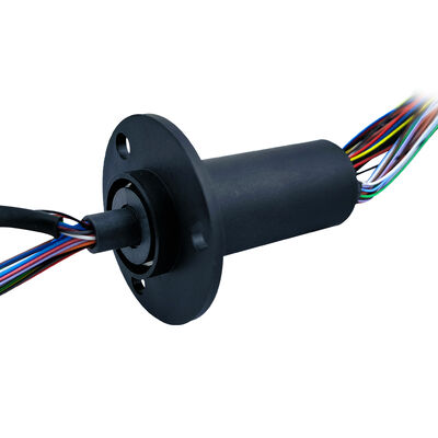 36-channel Gigabit Ethernet Slip Ring with Gold-to-Gold Contacts for High-Speed Data Transmission