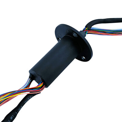 36-channel Gigabit Ethernet Slip Ring with Gold-to-Gold Contacts for High-Speed Data Transmission