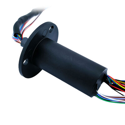 36-channel Gigabit Ethernet Slip Ring with Gold-to-Gold Contacts for High-Speed Data Transmission