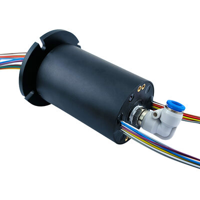 24-Channel 5A Pneumatic Slip Ring with Direct-Flow Air Channel and 250 RPM Speed for Industrial Automation