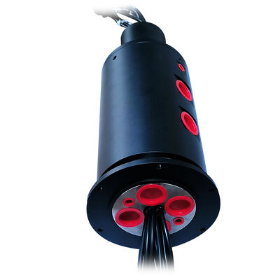 Integrated Slip Ring with 14MPa Ultra-High Pressure Oil Circuit, 16-Channel High-Current Power Matrix, and IP51 Protection for Heavy-Duty Applications
