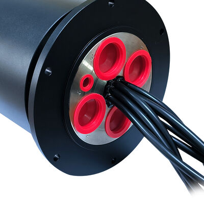 Integrated Slip Ring with 14MPa Ultra-High Pressure Oil Circuit, 16-Channel High-Current Power Matrix, and IP51 Protection for Heavy-Duty Applications