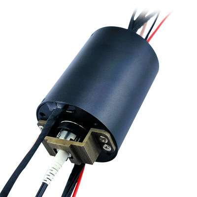 Single-Mode Fiber Optic Slip Ring with 1550/1310 nm Wavelength and 16 Electrical Circuits for High-Fidelity Signal Transmission