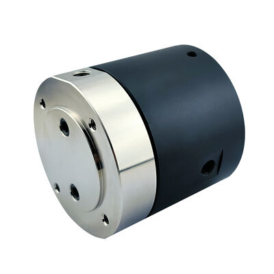 2-Channel Gas Rotary Union with Aluminum Alloy Housing for 20 Million Rotations in Water and Air Transfer