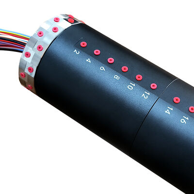 24-channel pneumatic and 90-channel electrical combined slip ring with vacuum compatibility for high-density integration