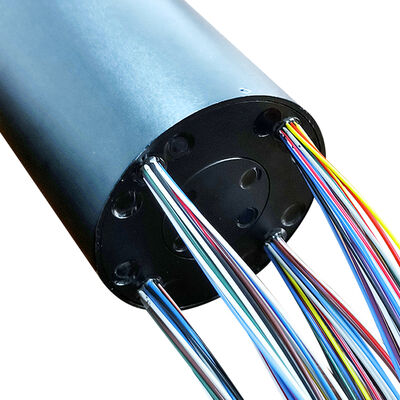 24-channel pneumatic and 90-channel electrical combined slip ring with vacuum compatibility for high-density integration