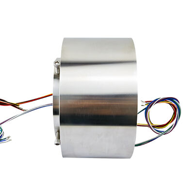 10-Channel IP65 Waterproof Conductive Slip Ring with Stainless Steel Housing for Harsh Environments