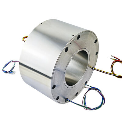 10-Channel IP65 Waterproof Conductive Slip Ring with Stainless Steel Housing for Harsh Environments
