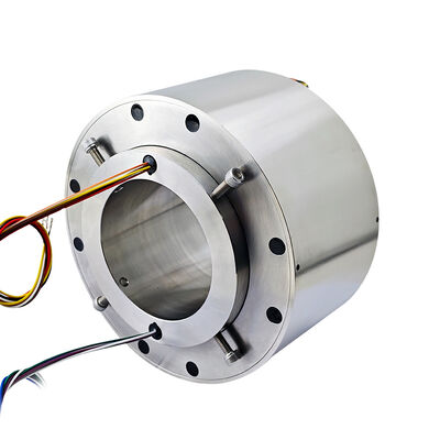 10-Channel IP65 Waterproof Conductive Slip Ring with Stainless Steel Housing for Harsh Environments