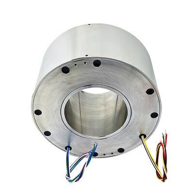 10-Channel IP65 Waterproof Conductive Slip Ring with Stainless Steel Housing for Harsh Environments