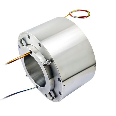 10-Channel IP65 Waterproof Conductive Slip Ring with Stainless Steel Housing for Harsh Environments