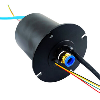 Single-channel Shielded Gigabit Network Combination Slip Ring with Aluminum Alloy Shell and 250rpm Rotation Speed