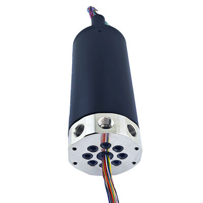 8-channel pneumatic and 56-way 2A electrical combined slip ring with 200 rpm speed for rotary applications