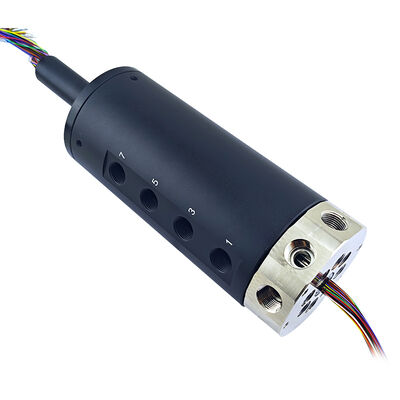 8-channel pneumatic and 56-way 2A electrical combined slip ring with 200 rpm speed for rotary applications