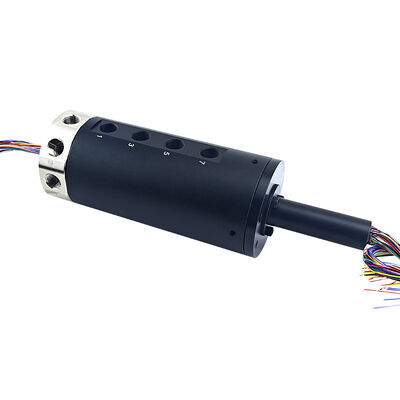 8-channel pneumatic and 56-way 2A electrical combined slip ring with 200 rpm speed for rotary applications
