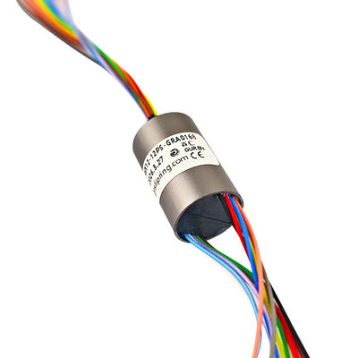 12-Channel Gold-Gold Contact Capsule Conductive Ring with 12.4mm Ultra-Miniature Design for Precision Applications