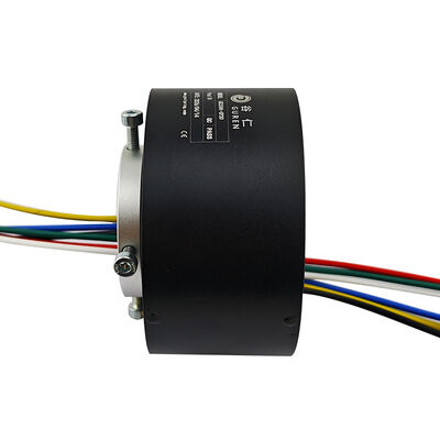 6-channel 20-hole electric slip rings with a central hole design are for industrial robots and robotic arms