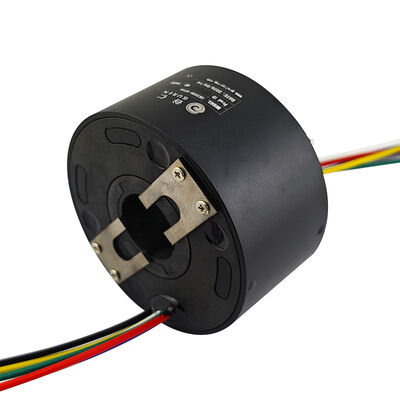6-channel 20-hole electric slip rings with a central hole design are for industrial robots and robotic arms