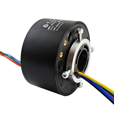 6-channel 20-hole electric slip rings with a central hole design are for industrial robots and robotic arms