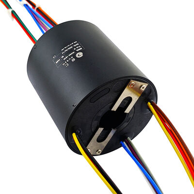 18-channel 20A conductive slip ring with 25.4mm through-hole for metal processing and cutting equipment