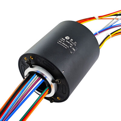 18-channel 20A conductive slip ring with 25.4mm through-hole for metal processing and cutting equipment