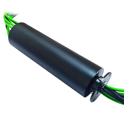 network-connected slip ring with 5 Gigabit Ethernet connections for the intelligent rotation detection system
