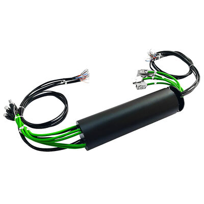 network-connected slip ring with 5 Gigabit Ethernet connections for the intelligent rotation detection system