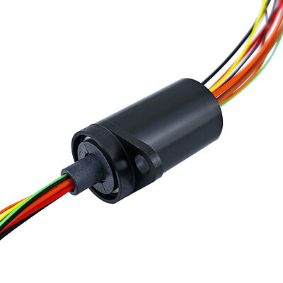 10-channel flange slip ring with engineering plastic PBT for drone and gimbal systems
