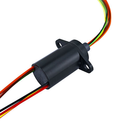 10-channel flange slip ring with engineering plastic PBT for drone and gimbal systems