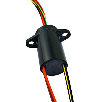 10-channel flange slip ring with engineering plastic PBT for drone and gimbal systems