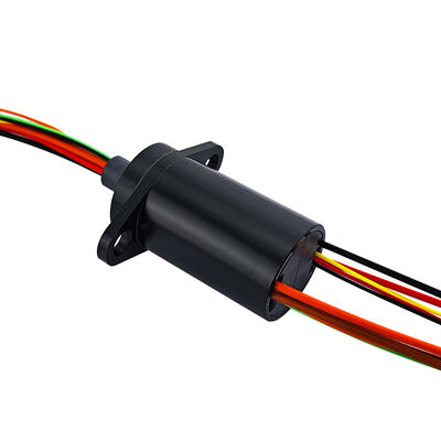 10-channel flange slip ring with engineering plastic PBT for drone and gimbal systems