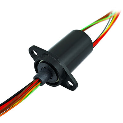 10-channel flange slip ring with engineering plastic PBT for drone and gimbal systems