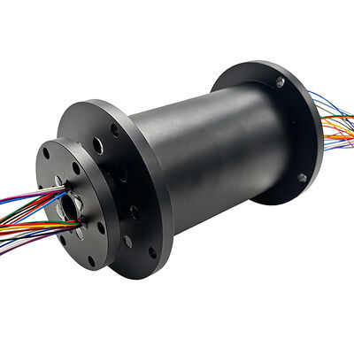 integrated pneumatic-electric slip ring with IP56 protection rating and 24 channels 5A for the continuous rotary transmission of air and multiple electrical signals