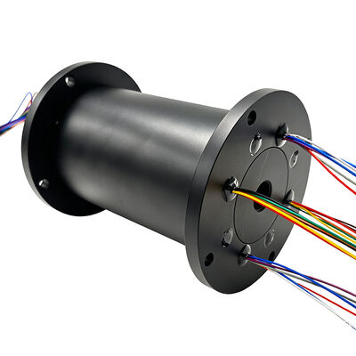 integrated pneumatic-electric slip ring with IP56 protection rating and 24 channels 5A for the continuous rotary transmission of air and multiple electrical signals